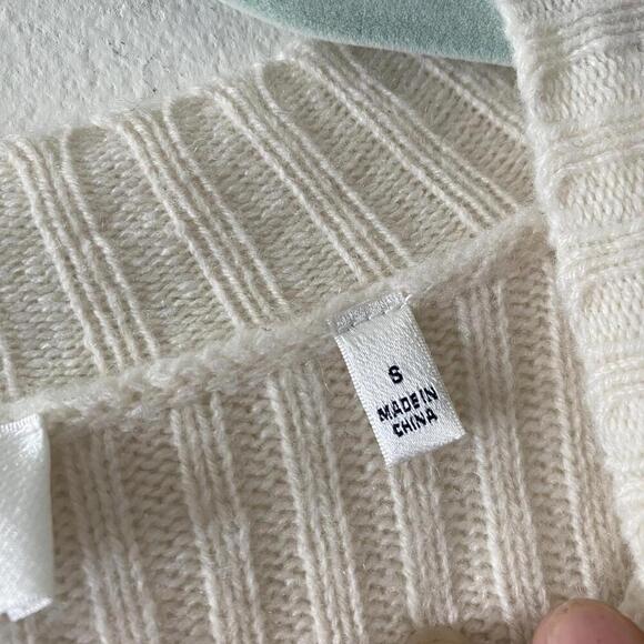 7 FOR ALL MANKIND cream cashmere sweater - Picture 5 of 7